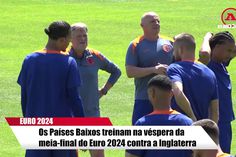 O treino dos Países Baixos antes de defrontarem a Inglaterra