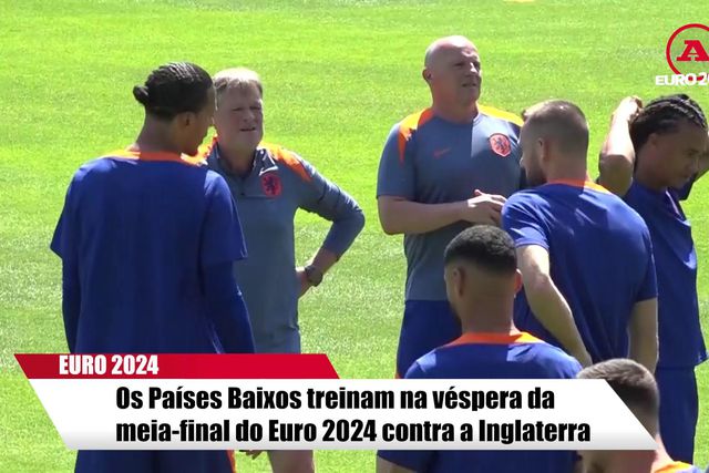O treino dos Países Baixos antes de defrontarem a Inglaterra