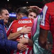Ángel Correa a celebrar um dos 88 golos pelo Atlético Madrid