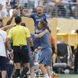 Luis Enrique a festejar um dos quatro golos do PSG ao Real Madrid