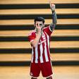 Jota Silva é reforço do Olympiakos. Foto: Olympiakos