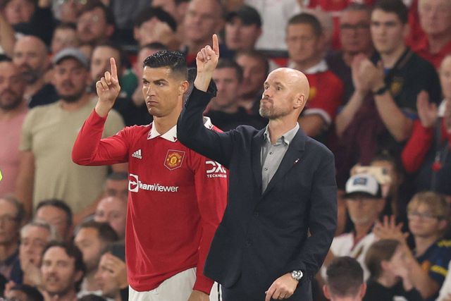 Cristiano Ronaldo e Erik Ten Hag
