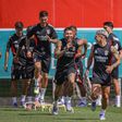 Treino do Benfica sem Akturkoglu (fotos)