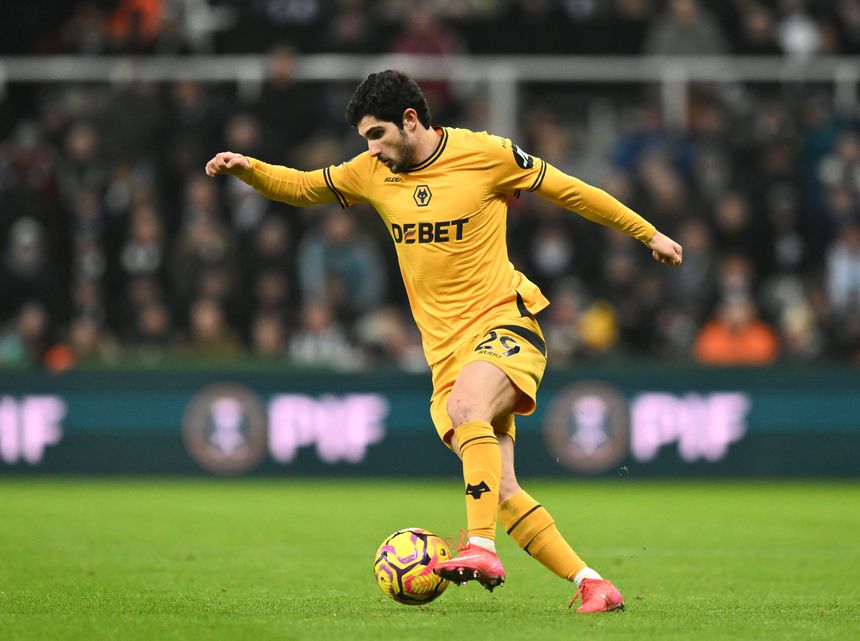 Gonçalo Guedes, reforço da Real Sociedad, enquanto jogava no Wolverhampton (FOTO IMAGO)
