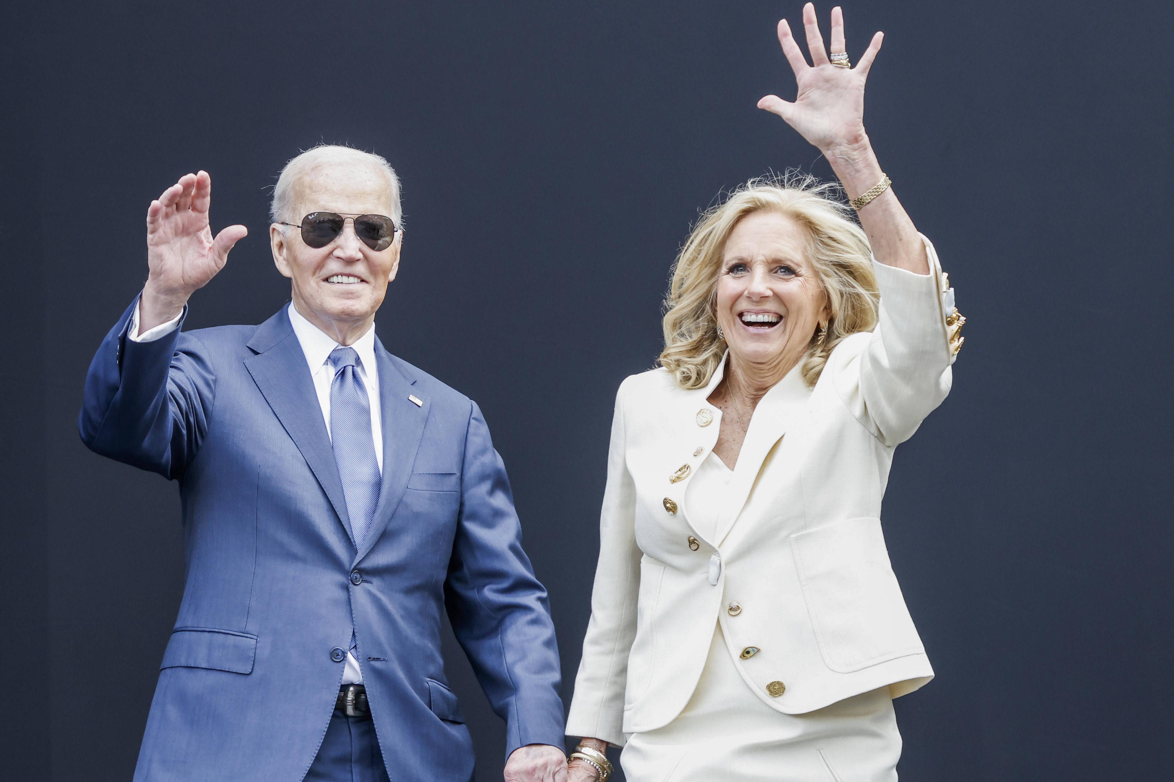 Há dois meses, Joe Biden apareceu em público e disse que o tratamento estava a correr bem. IMAGO