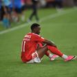Pedro Henriques analisa bola de Lukebakio na linha de golo