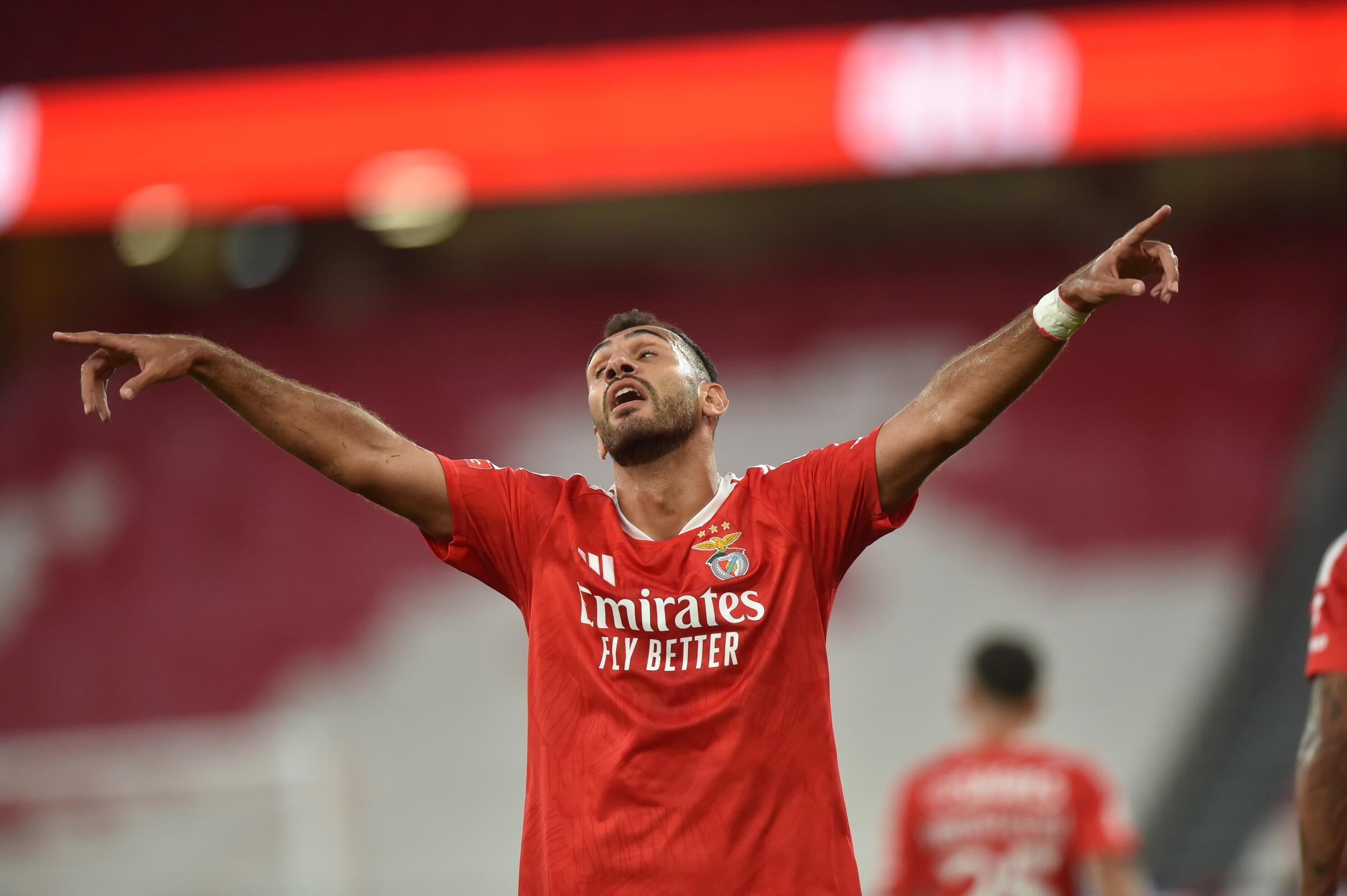 Pavlidis marcou primeiro no Benfica-Académico de Viseu (Foto: Miguel Nunes)