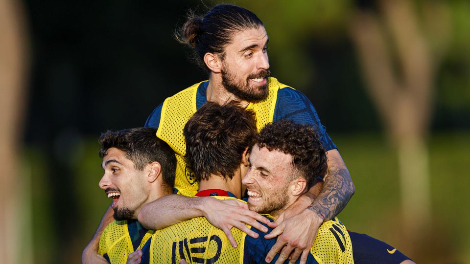 Seleção: treino de recuperação no Algarve