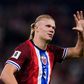 Erling Haaland a celebrar mais um golo pela Noruega