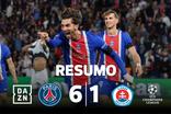 'Hat trick' de Ferrán Torres e bis de Dembélé na goleada do PSG (resumo)