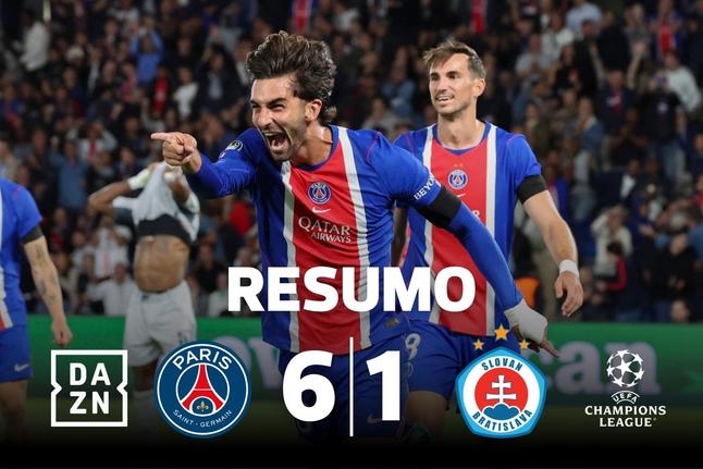 'Hat trick' de Ferrán Torres e bis de Dembélé na goleada do PSG (resumo)
