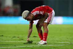 O mau estado do relvado ao intervalo do Moreirense-Benfica
