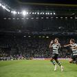 Festejo de Zalazar no Sporting-Galatasaray - Foto: Imago