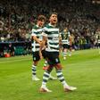 Sporting reage à desvantagem e entra a vencer na Champions