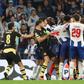 Momentos de tensão seguiram-se durante o jogo, já na parte final - Foto: Catarina Morais/Kapta+