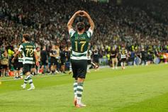 Dedicatória de Zalazar no Sporting-Galatasaray - Foto: Imago