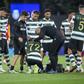 Eduardo Quaresma recebe assistência no Sporting-Galatasaray (foto:  JOSE SENA GOULAO/LUSA)