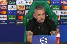 «Bem-vindos à Champions»: Rui Borges revela o que disse no intervalo aos jogadores