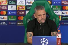 «Bem-vindos à Champions»: Rui Borges revela o que disse no intervalo aos jogadores