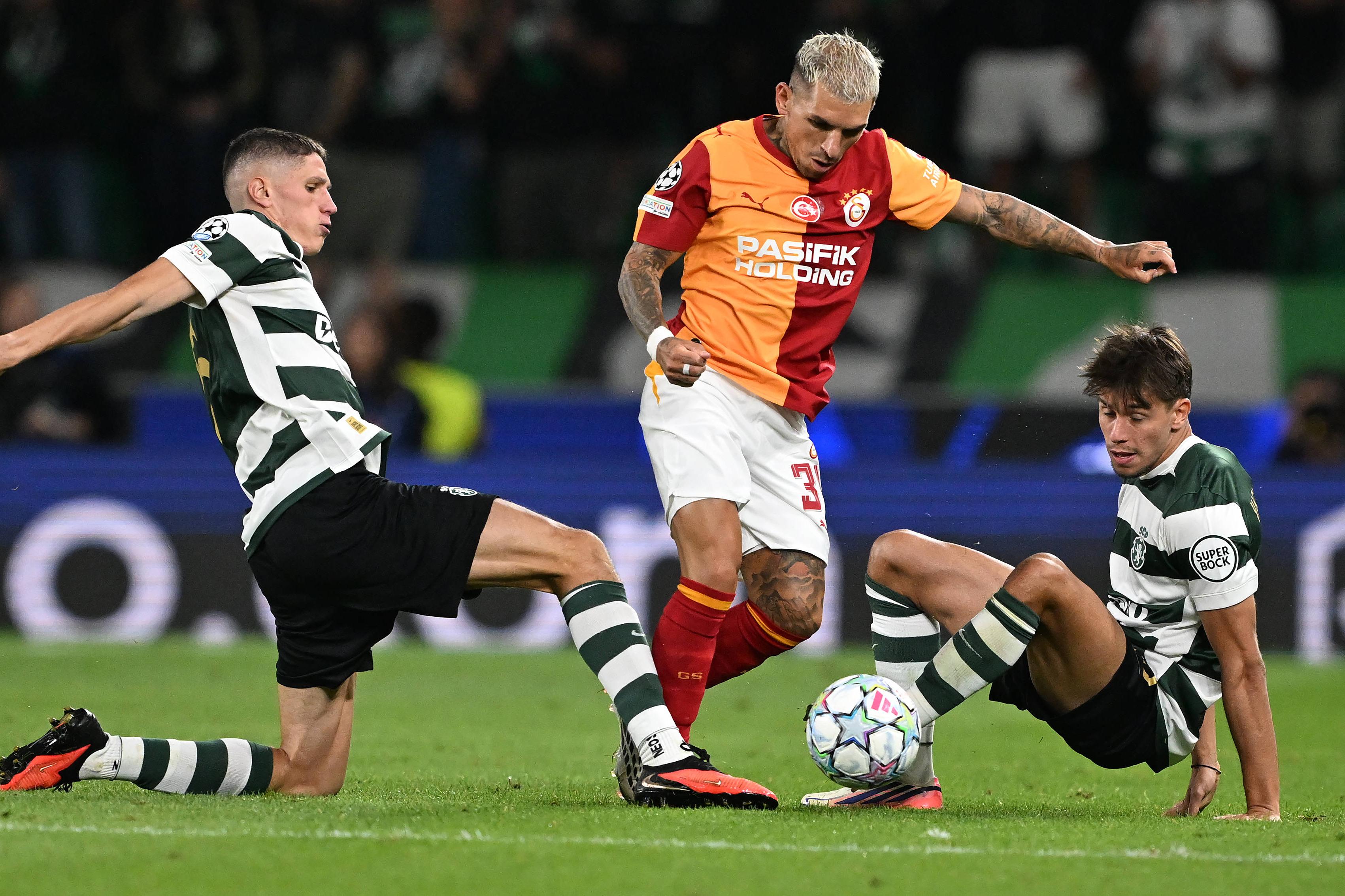 Altimira num lance em que tenta desarmar Lucas Torreira