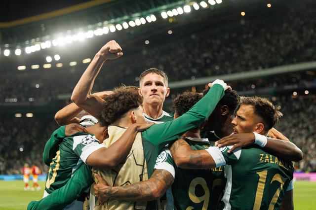 Festejos leoninos no Sporting-Galatasaray - Foto: Imago