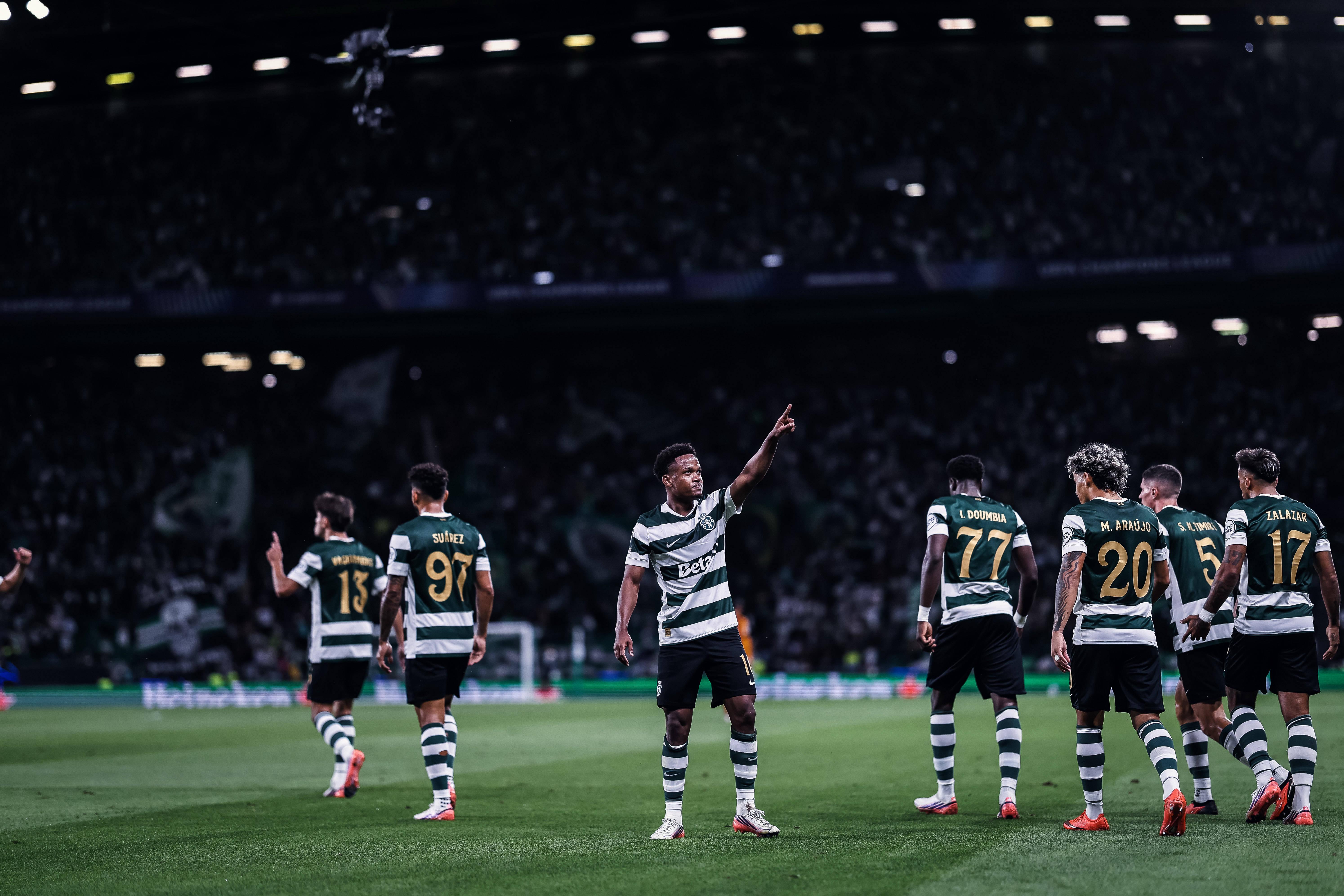 Geny Catamo a celebrar no Sporting-Galatasaray - Foto: Imago