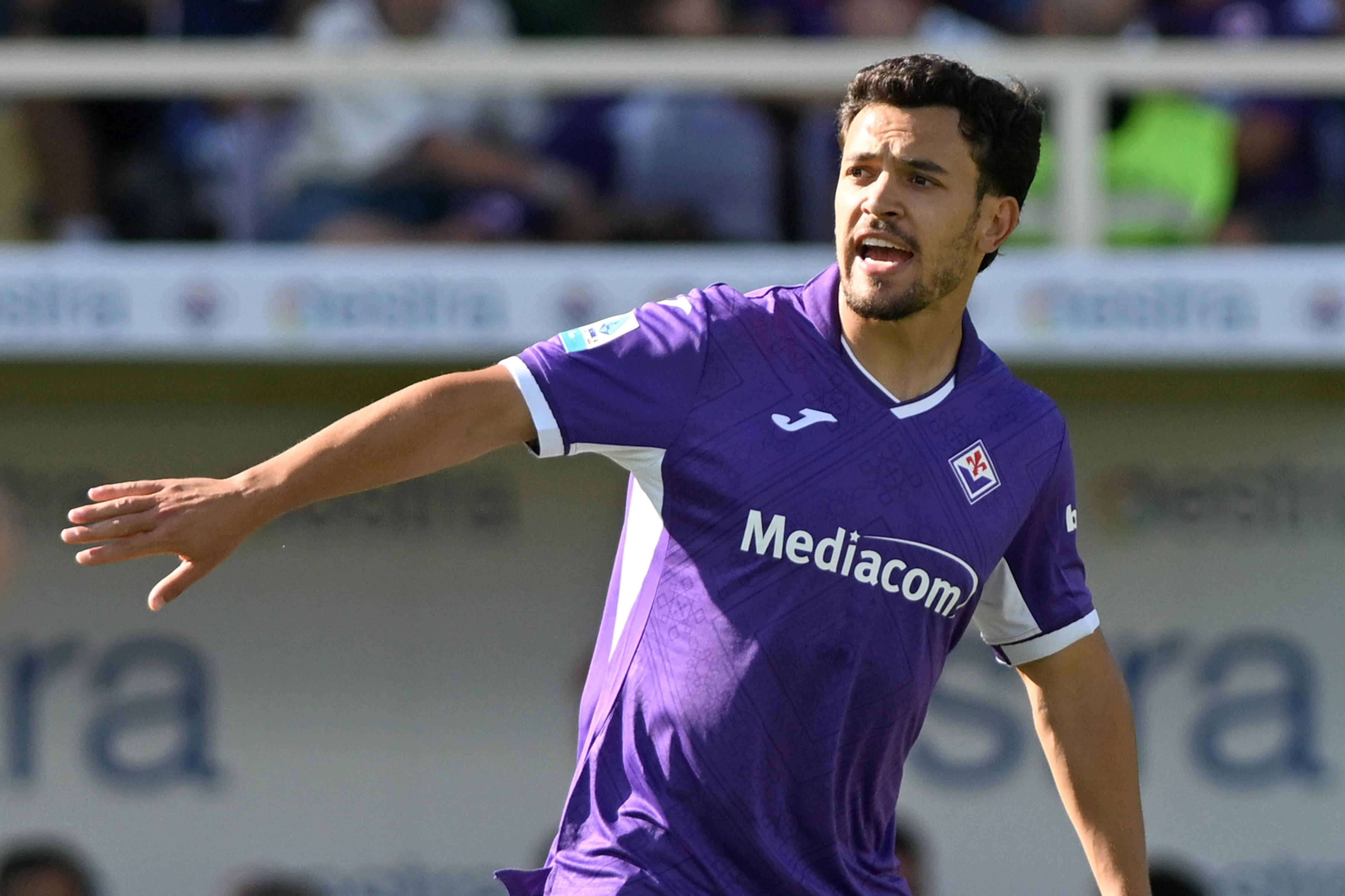 Pedro Gonçalves com a camisola da Fiorentina - Foto: IMAGO