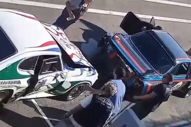 Imagens impressionantes: o incêndio no Estoril Classics - parte 1