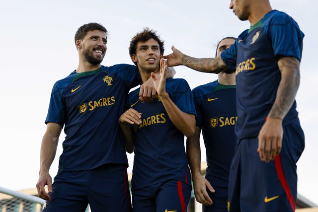Dia 1 da Seleção Nacional: o estreante João Neves e muitos sorrisos (fotogaleria)