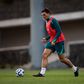 Treino da Seleção Nacional com uma ausência