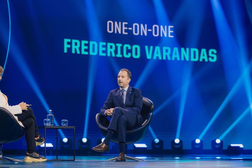 O presidente do Sporting, Frederico  Varandas, no Portugal Football Summit - Foto: FPF