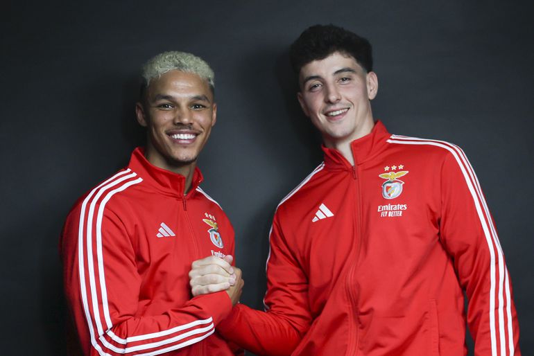 Alexander Bah e Manu Silva - Foto: SL Benfica