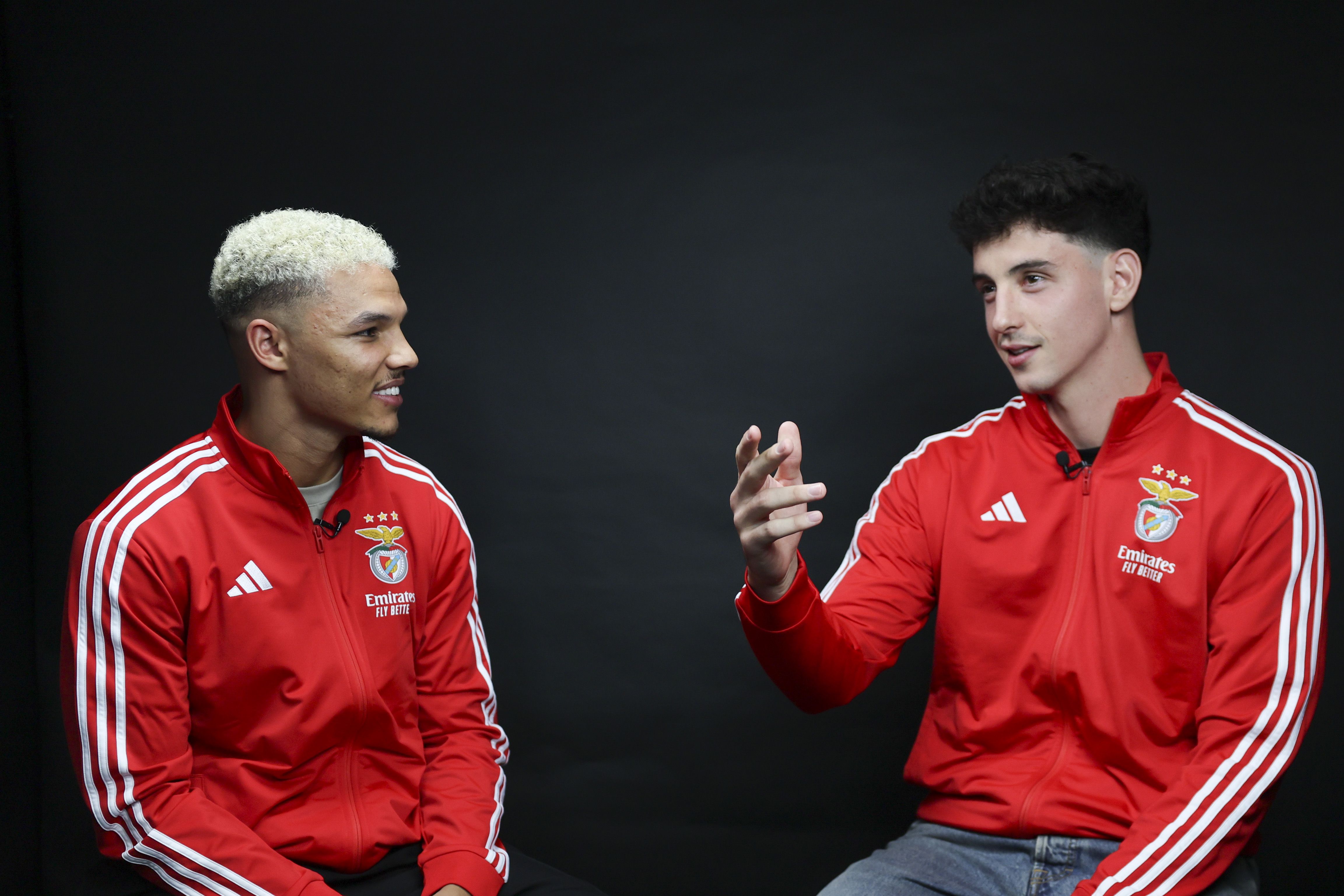 Alexander Bah e Manu Silva - Foto: SL Benfica