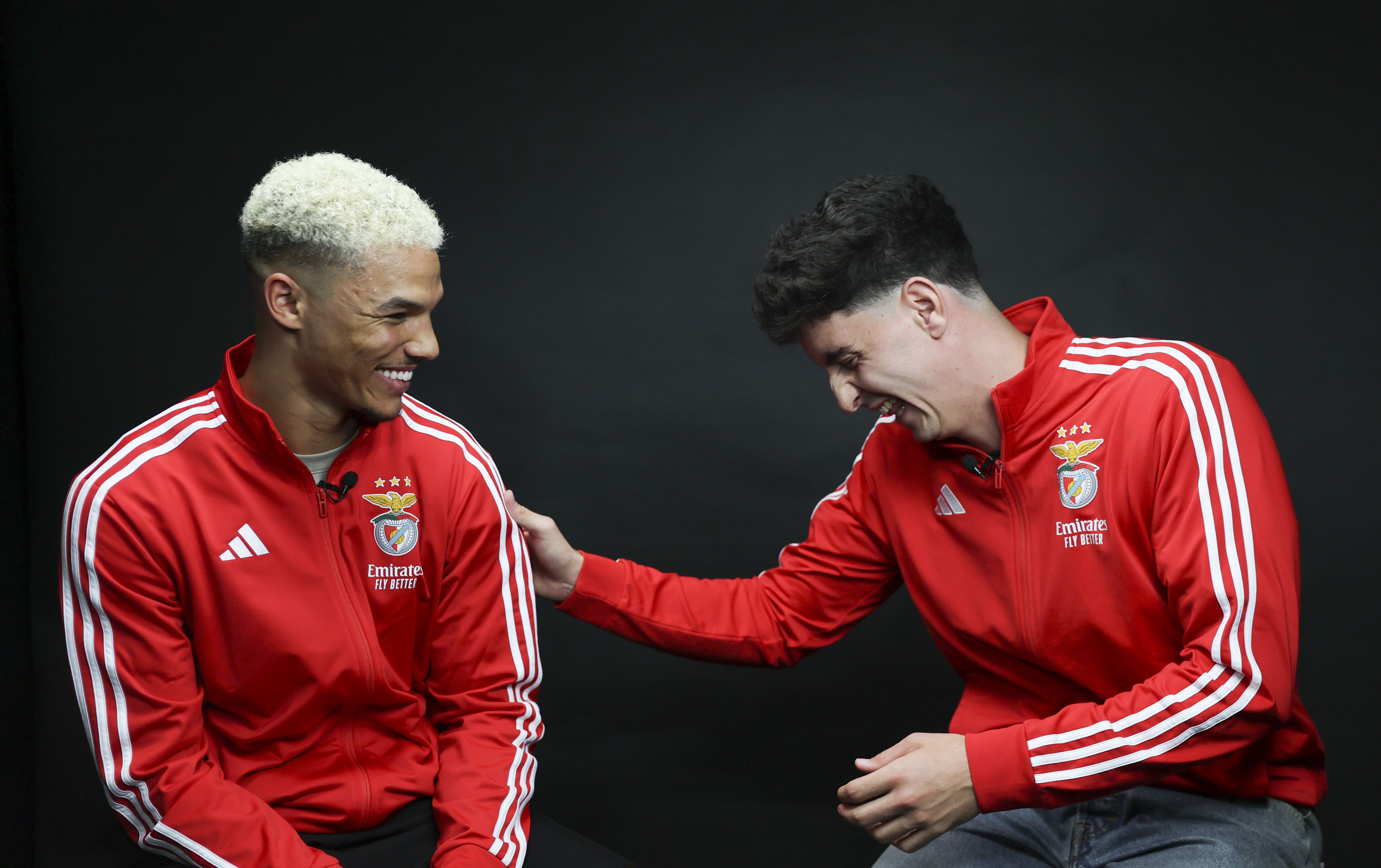 Alexander Bah e Manu Silva - Foto: SL Benfica