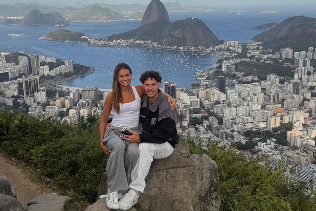 Nuno Moreira com a namorada Inês Afonso com uma vista privilegiada sobre o Rio de Janeiro (Foto DR)
