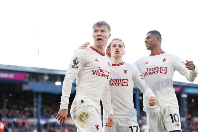 Hojlund, Garnacho e Marcus rashford ao serviço do Manchester United