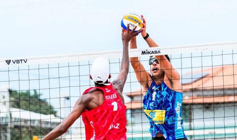 Dupla João Pedrosa e Hugo Campos reencontram rival cubana na fase de grupos do Mundial da Austrália 2025 (foto: FPV)