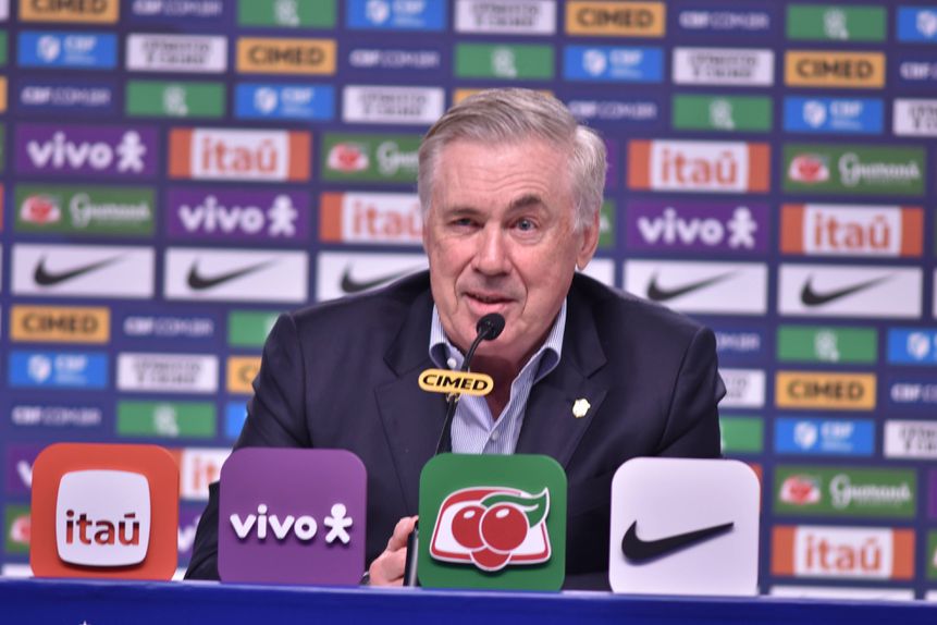 1 - Carlo Ancelotti, Brasil, 9,5 milhões