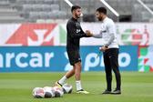 Ruben Amorim e Gonçalo Inácio no Sporting, em 2024 (Foto: Miguel Nunes)
