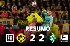 Reta final de loucos no Dortmund-Bremen (resumo)