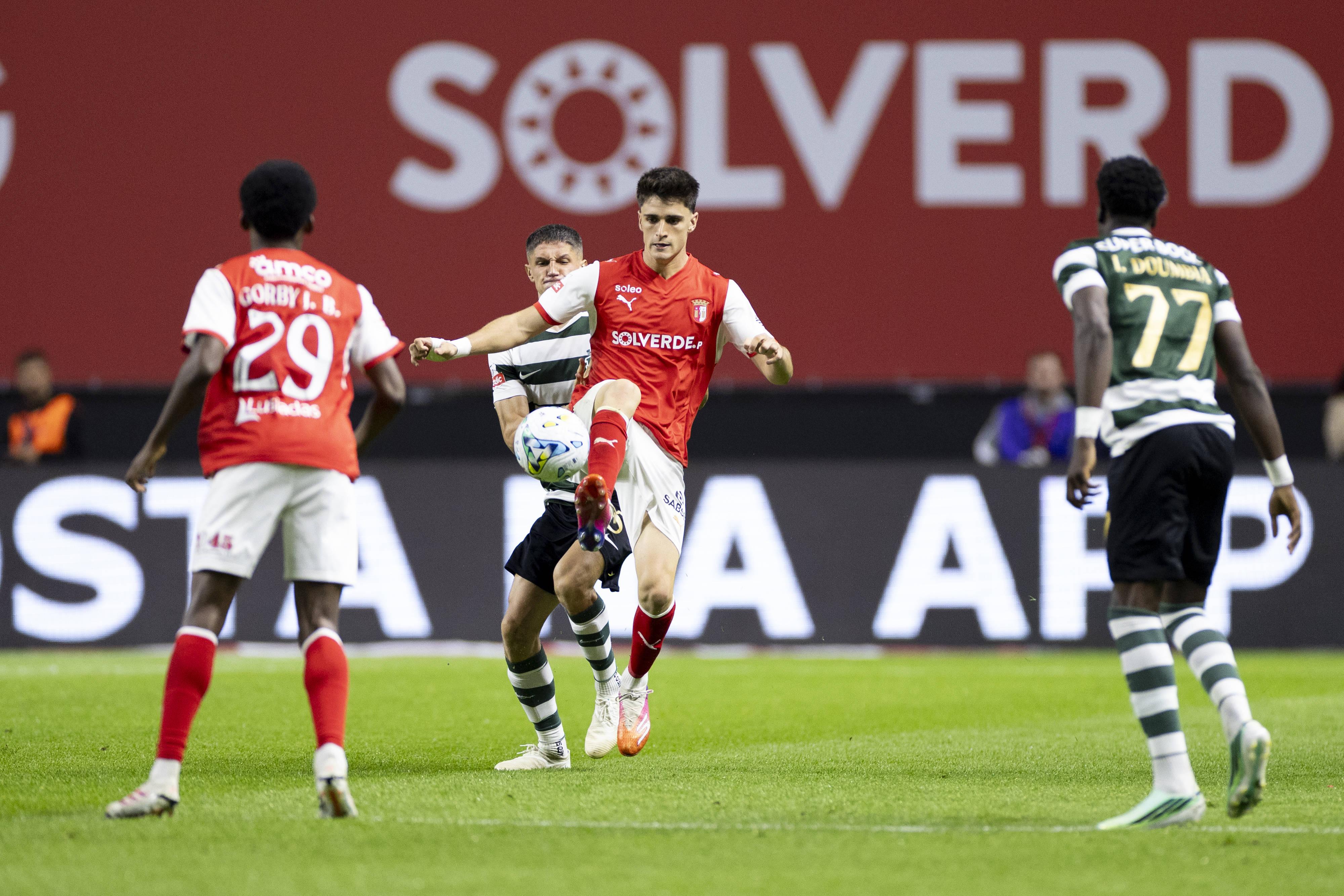 Pau Victor liderou ataque do SC Braga. Foto: IMAGO (SC Braga-Sporting)