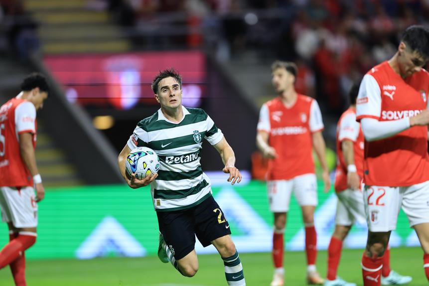 SC Braga não segurou vantagem diante dos leões. Foto: Peter Spark / PhotoReport (SC Braga-Sporting)