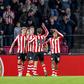 Festejos dos jogadores do PSV