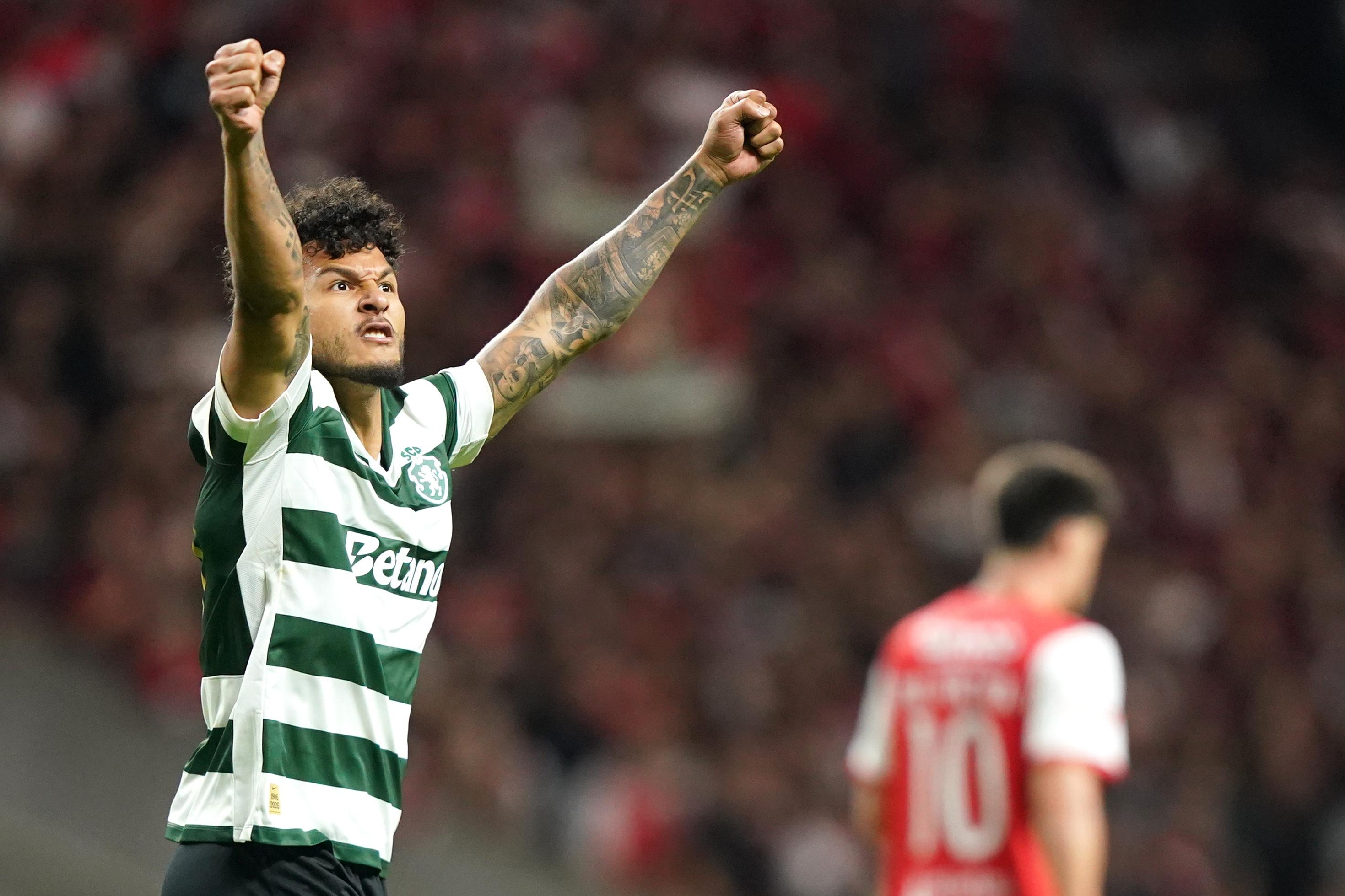 Suárez iniciou a reviravolta. Foto: Hugo Delgado/LUSA (SC Braga-Sporting)