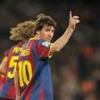 Messi com a camisola do Barcelona