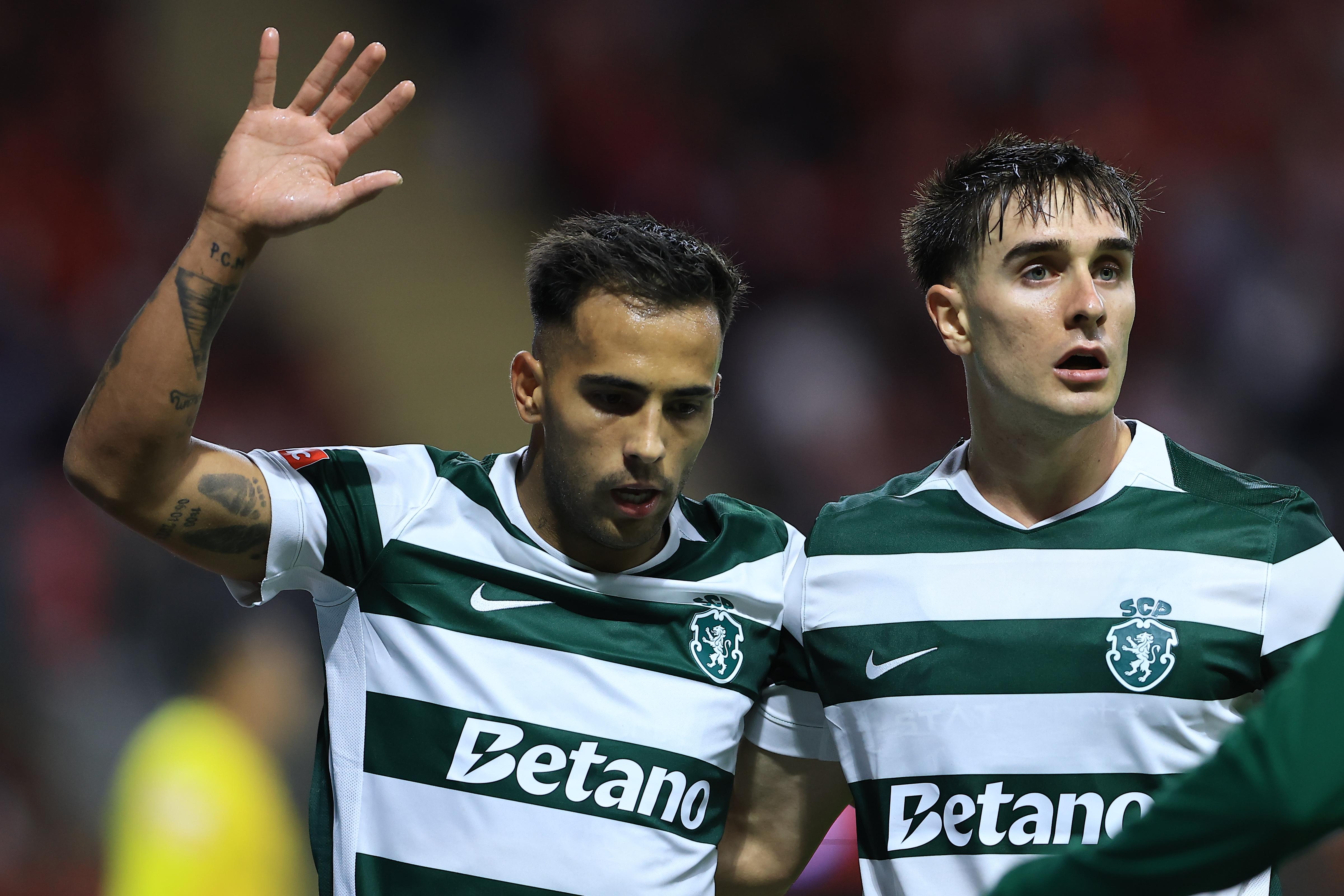 Zalazar foi contido nos festejos frente à ex-equipa. Foto: Peter Spark / PhotoReport (SC Braga-Sporting)