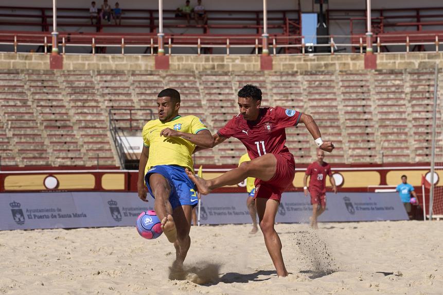 Portugal entrou a vencer no Mundialito. Foto: FPF