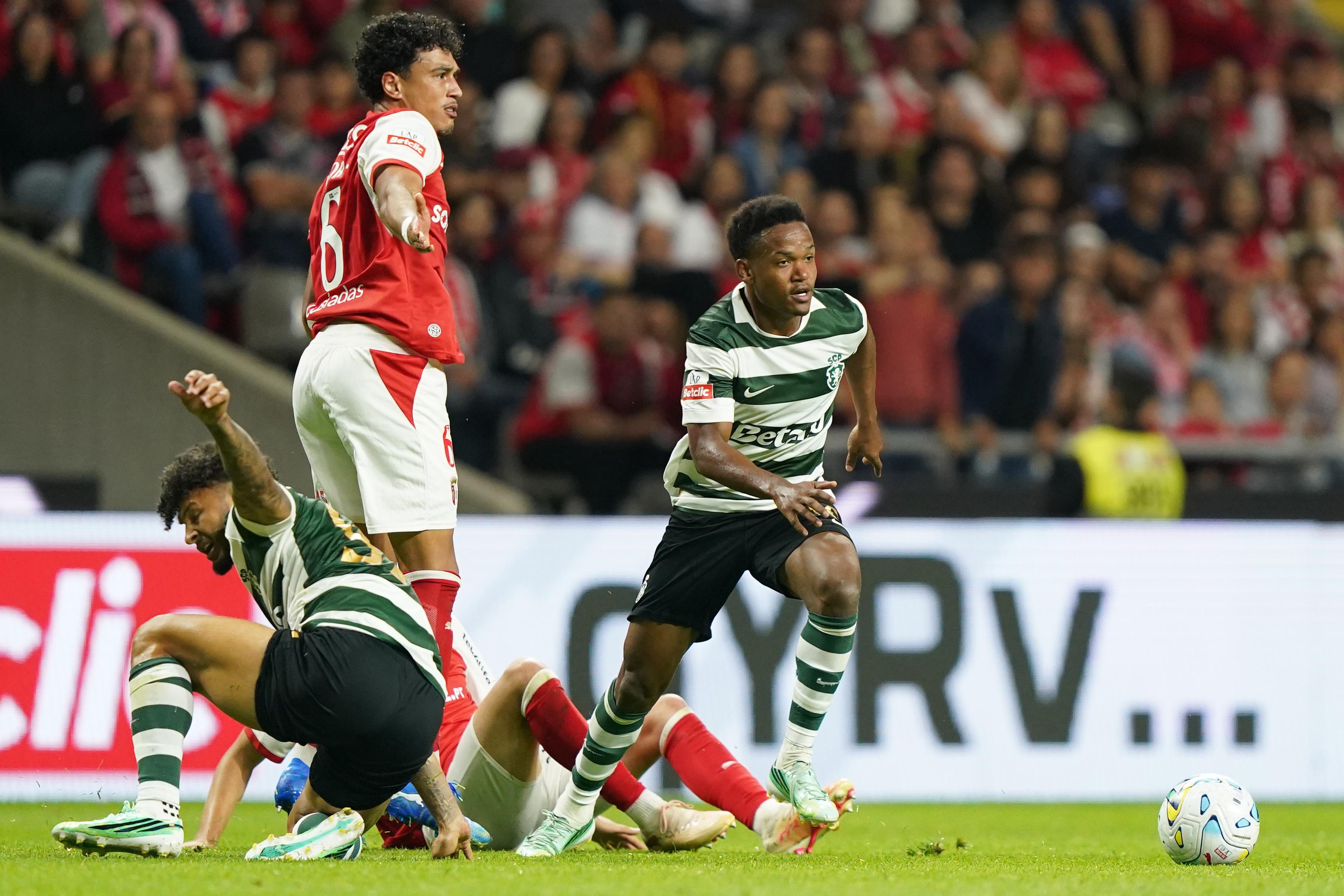 Geny Catamo. Foto: Hugo Delgado/LUSA (SC Braga-Sporting)