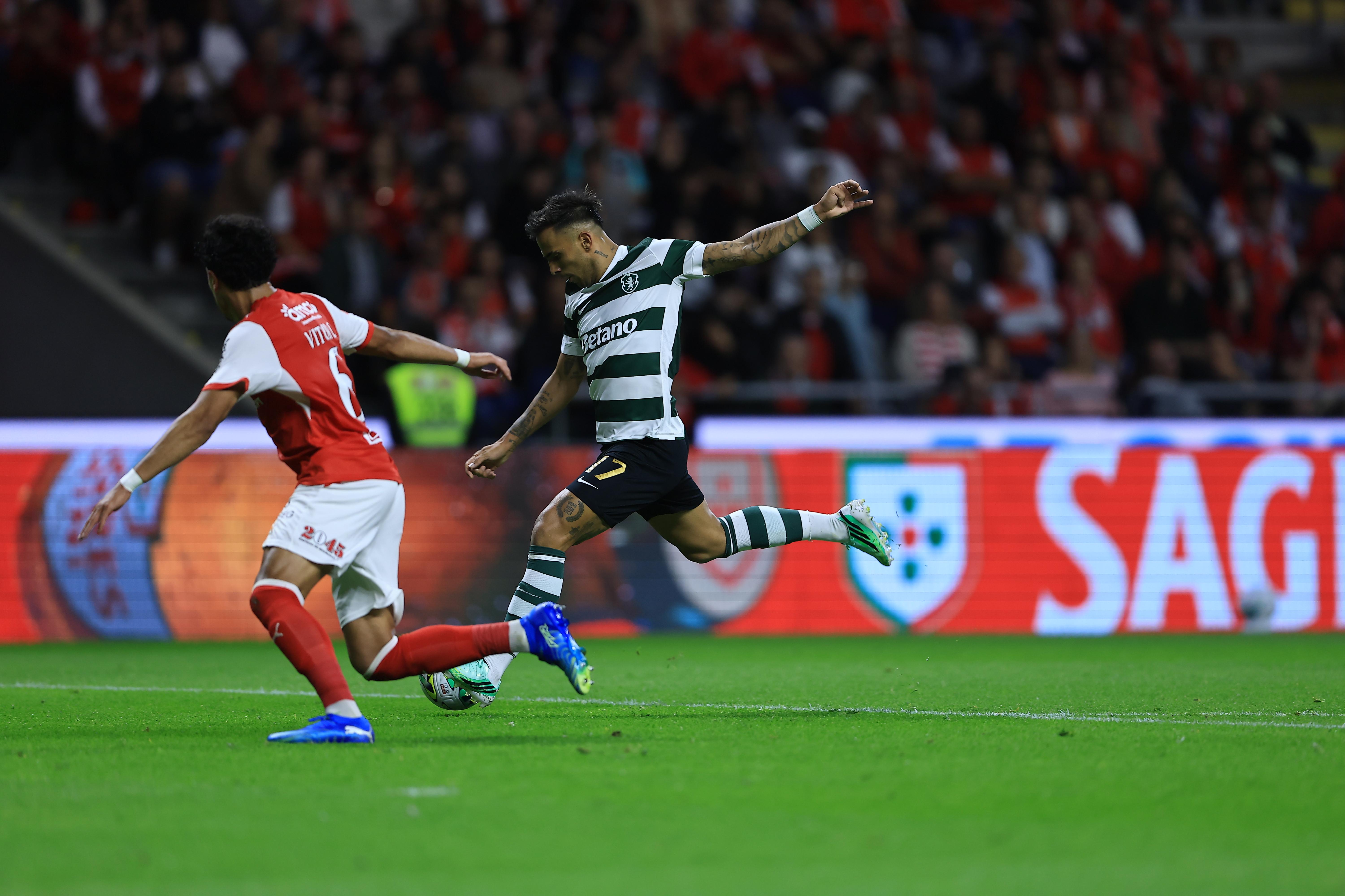 Zalazar entrou para mudar a partida. Foto: Peter Spark / PhotoReport (SC Braga-Sporting)