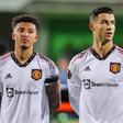 Jadon Sancho e Cristiano Ronaldo no Man. United (Foto: IMAGO)